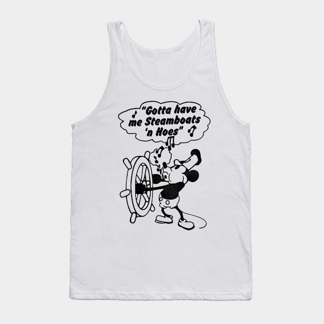 Gotta Have Me Steamboats --- Steamboat Willie Tank Top by darklordpug